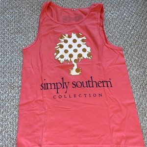 Pink simply southern top